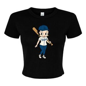 Betty Boop Dodgers Baby Tee / Crop Top